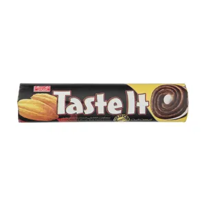 بیسکویت کرم دار تیست ایت با طعم وانیل شیرین عسل  - 120 گرم بسته 12 عددی