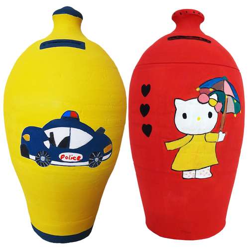 قلک سفالی مدل MOON - 2 مجموعه 2 عددی