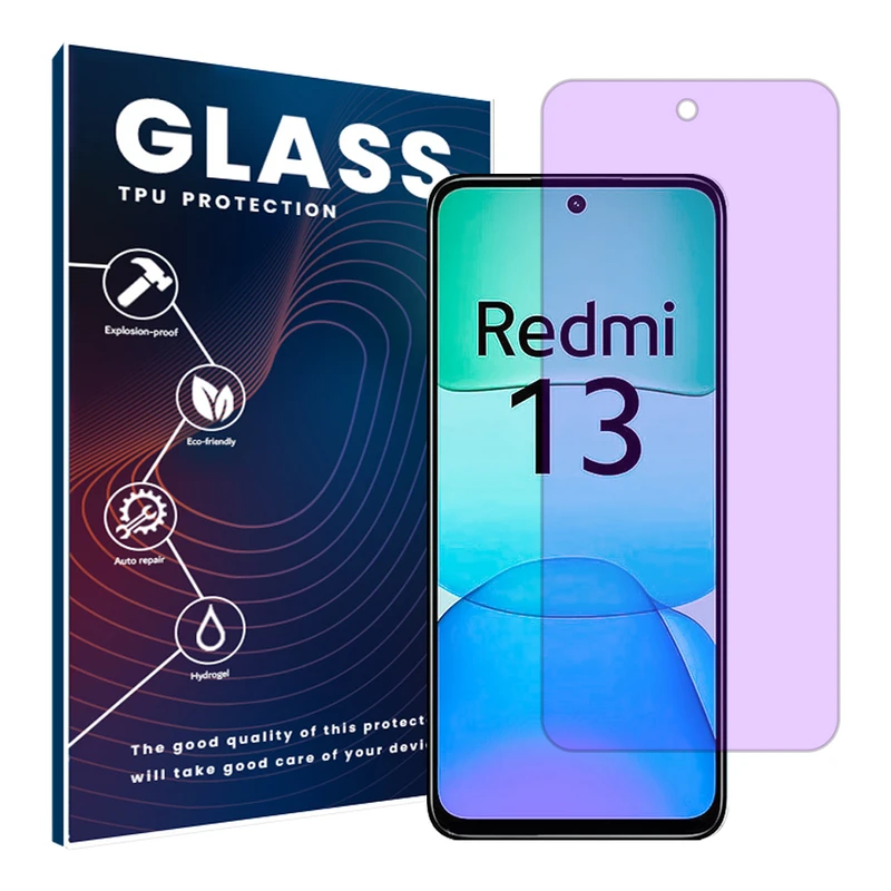 محافظ صفحه نمایش آنتی پرپل گلس مدل Resistant‌ مناسب برای گوشی موبایل شیائومی Redmi 13
