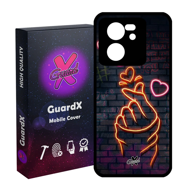 کاور گارد ایکس طرح Love مدل Glass10022 مناسب برای گوشی موبایل شیائومی 13T/13T Pro/Redmi K60 Ultra
