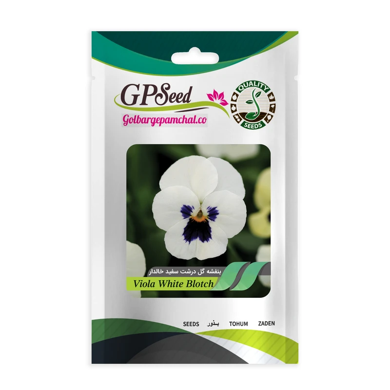 بذر گل بنفشه سفید خالدار گلبرگ پامچال کد GPF-236