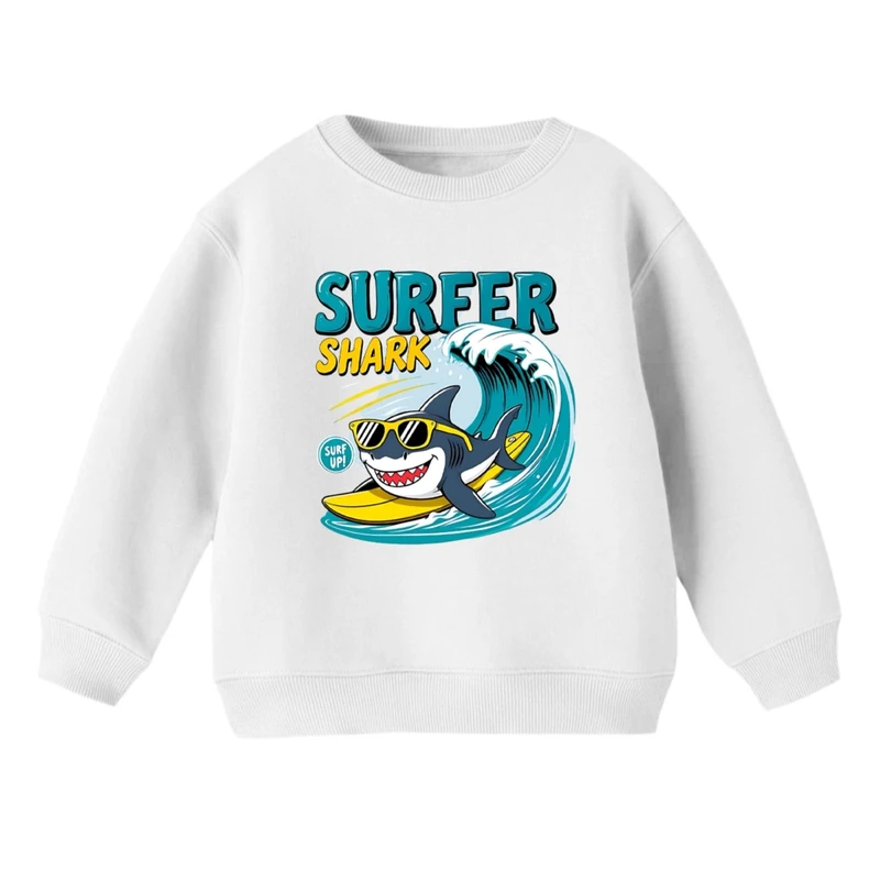 سویشرت بچگانه مدل کوسه موج سوار  