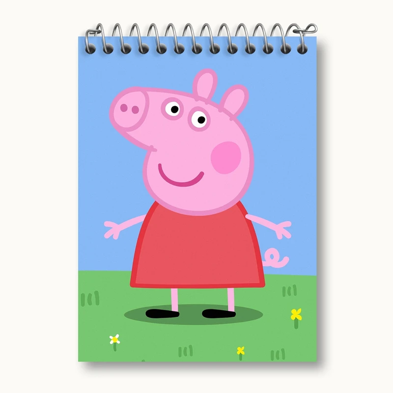 دفتر یادداشت 50 برگ خندالو مدل پپا انیمیشن پپا پیگ Peppa pig کد 22067
