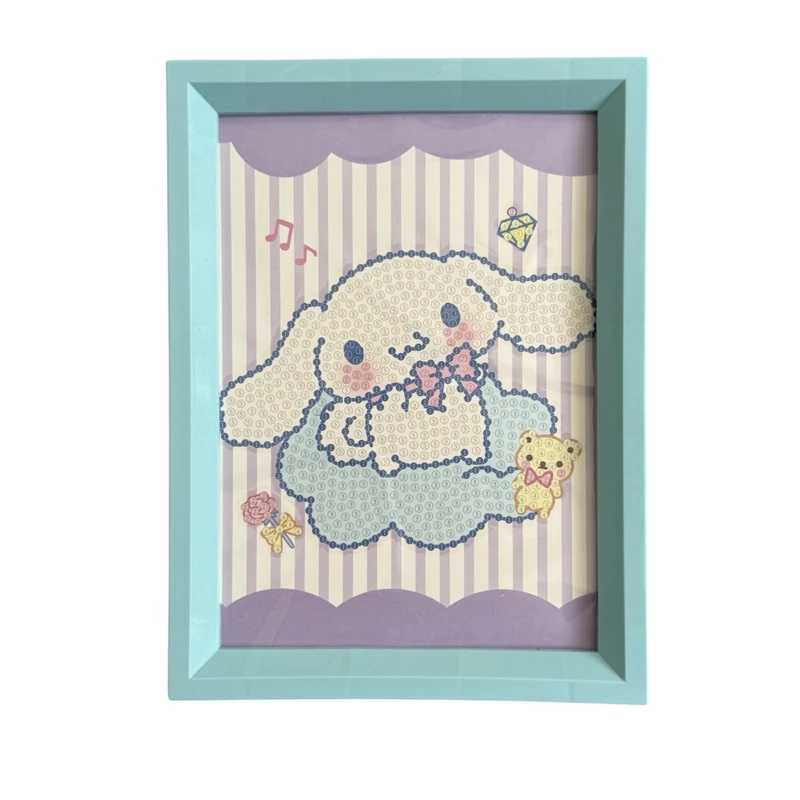 بازی آموزشی مدل ساخت تابلو نقاشی الماسی قاب دار طرح سینامارول