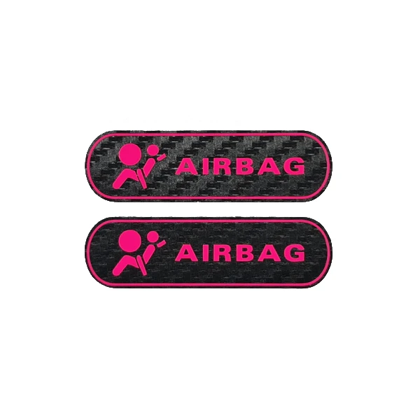 برچسب ایربگ خودرو مدل ستونی کد 10730C بسته 2 عددی 