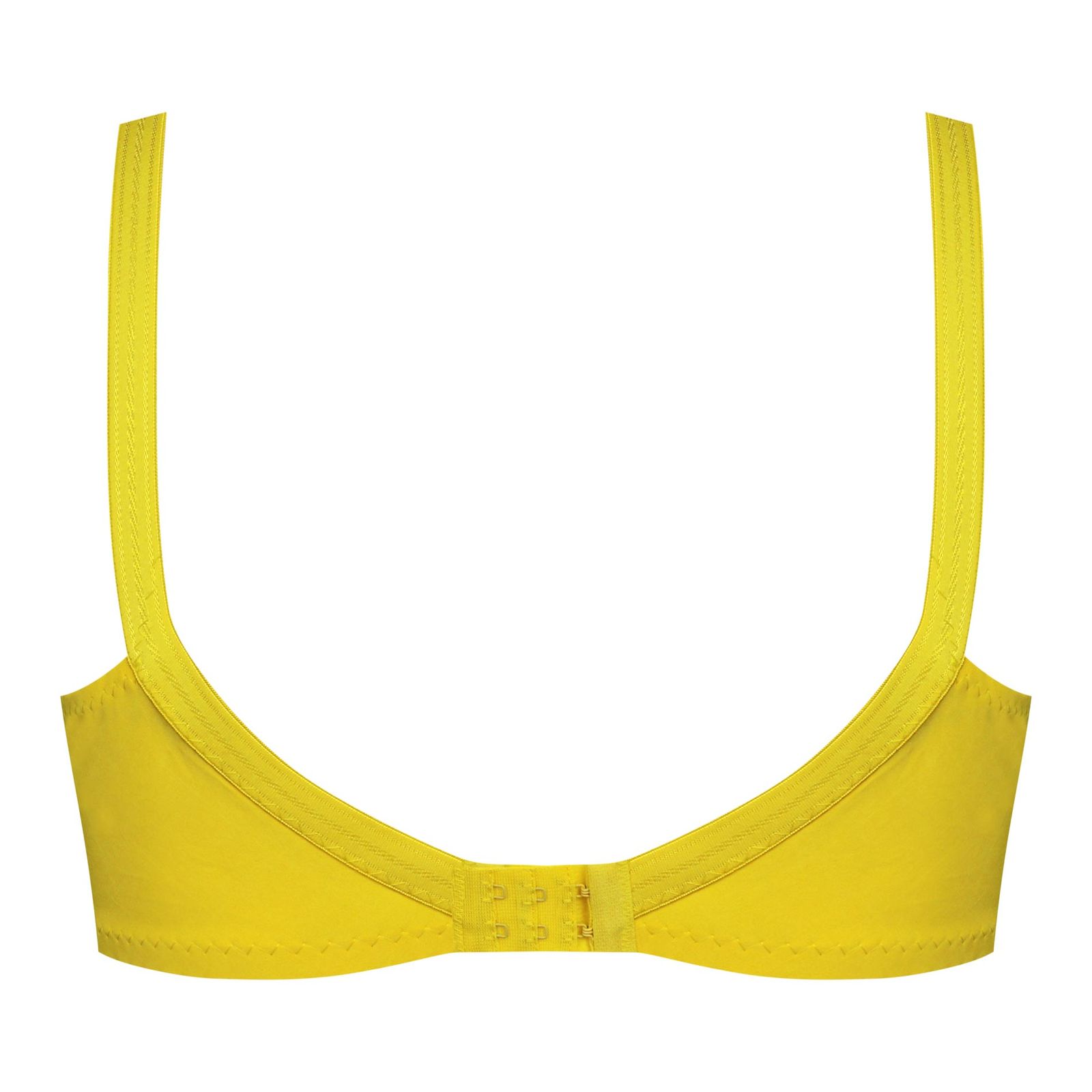 سوتین زنانه ماییلدا مدل بدون فنر گیپور گلدار کد 5056 رنگ زرد -  - 3