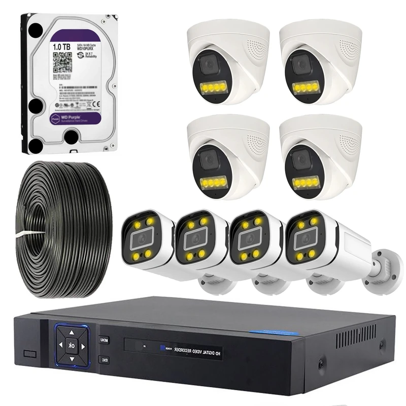 سیستم امنیتی نظارتی مدل HD PACK 8 - AXESSLINK T044