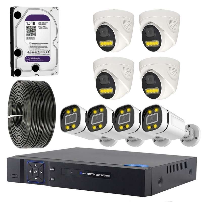 سیستم امنیتی نظارتی مدل HD PACK 8 - AXESSLINK T044 سیستم امنیتی نظارتی مدل HD PACK 8 - AXESSLINK T044