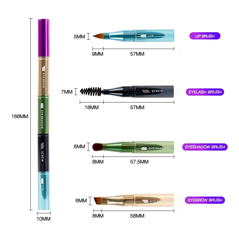 عکس شماره 3 : براش آرایشی مدل چهار در یک