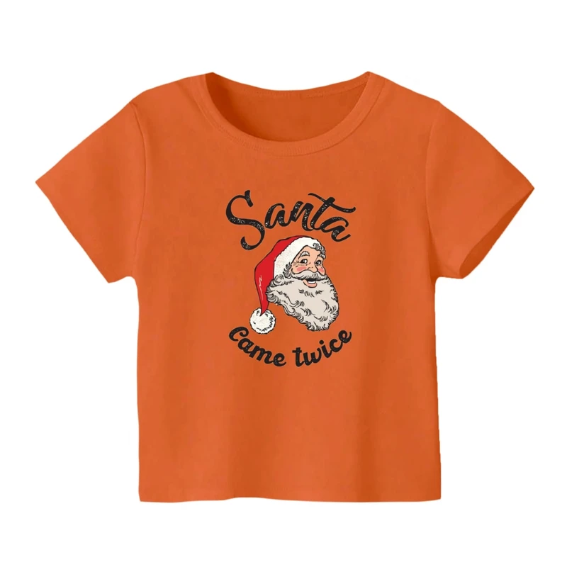 تی شرت آستین کوتاه بچگانه مدل بابانوئل کریسمس کد 19