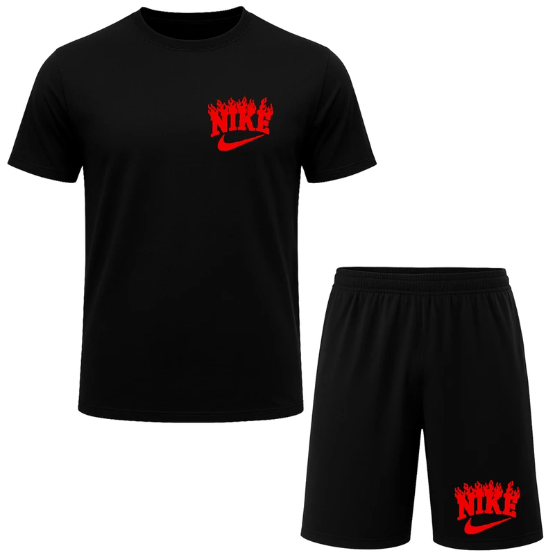 ست تیشرت آستین کوتاه و شلوارک راحتی مردانه مدل A38