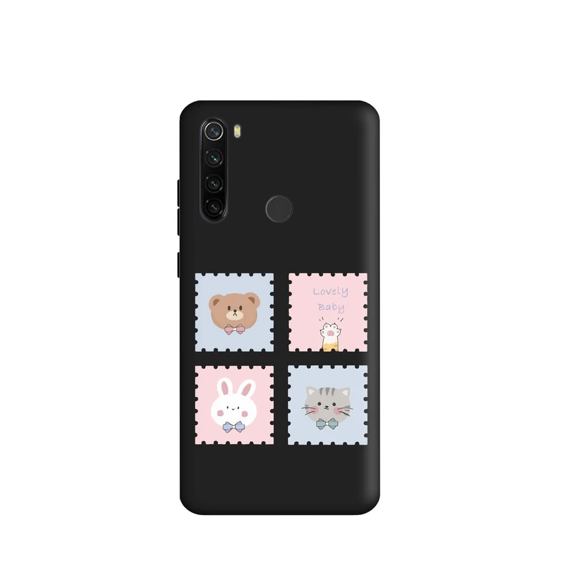 کاور قاب گارد طرح گربه خرس خرگوش کد a2633 مناسب برای گوشی موبایل شیائومی Redmi Note 8