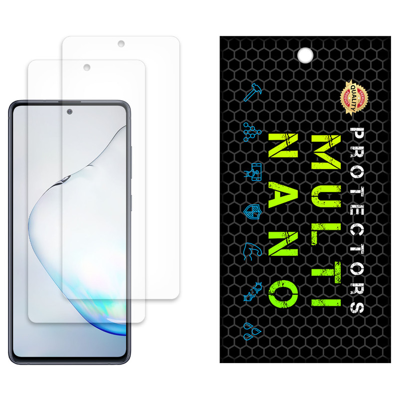 محافظ صفحه نمایش مات مولتی نانو مدل X-S2M مناسب برای گوشی موبایل سامسونگ Galaxy Note 10 Lite بسته دو عددی
