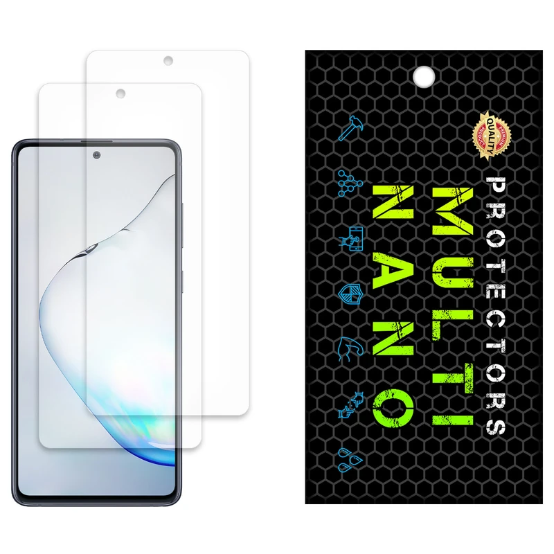 محافظ صفحه نمایش مات مولتی نانو مدل X-S2M مناسب برای گوشی موبایل سامسونگ Galaxy Note 10 Lite بسته دو عددی