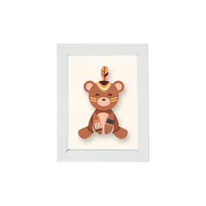 تابلو کودک گراسیپا مدل خرس سرخ پوست