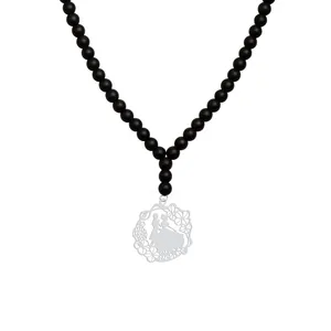 گردنبند نقره زنانه هایکا مدل عروس و داماد