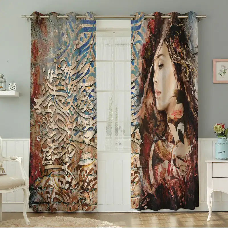 پرده نیروانا طرح مدرن مدل مخمل کد 5158 سایز 140×280 سانتی متر