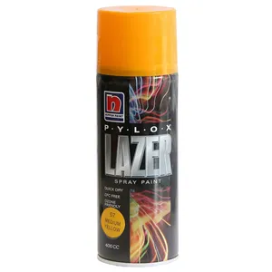 اسپری زرد رنگ نیپون مدل Lazer حجم 400 میلی لیتر