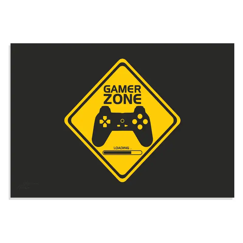پوستر طرح گیمینگ Gamer Zone مدل NV0244