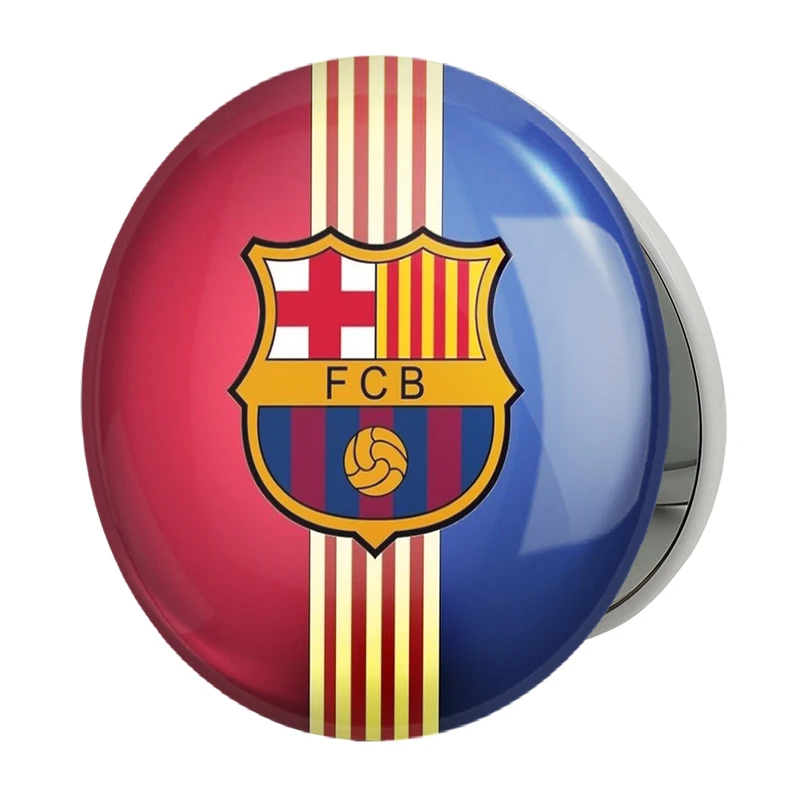 آینه جیبی خندالو طرح باشگاه بارسلونا مدل تاشو کد 26262 