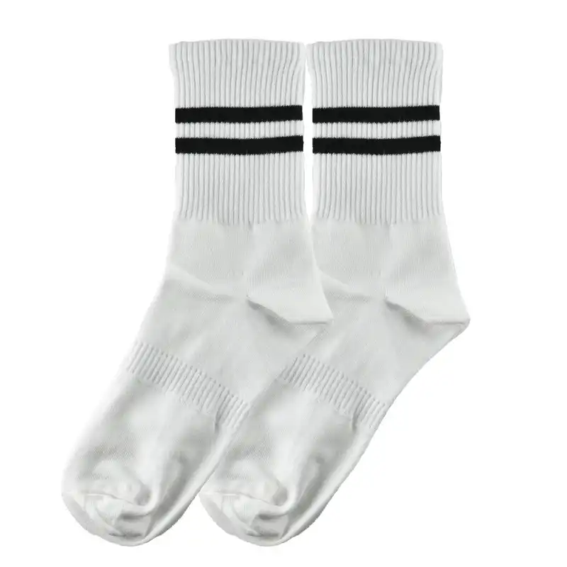 جوراب ورزشی ساق بلند مردانه مدل دو خط