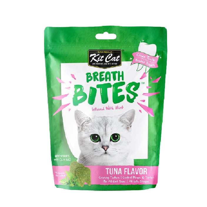 تشویقی گربه کیت کت مدل Breath Bites وزن 60 گرم