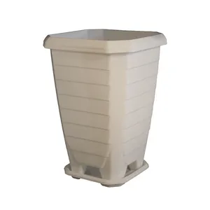 گلدان مدل پلاستیکی طرح استوانه مربعی کد 102-1