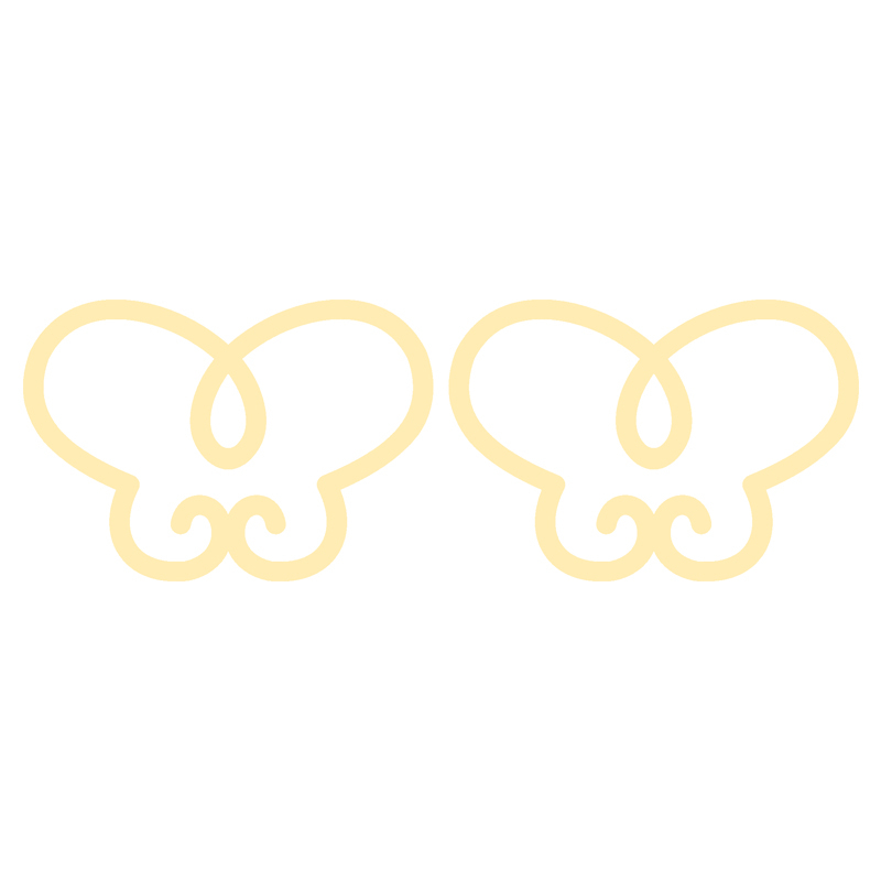 گوشواره طلا 18 عیار زنانه کرابو طرح پروانه مدل Kr5169