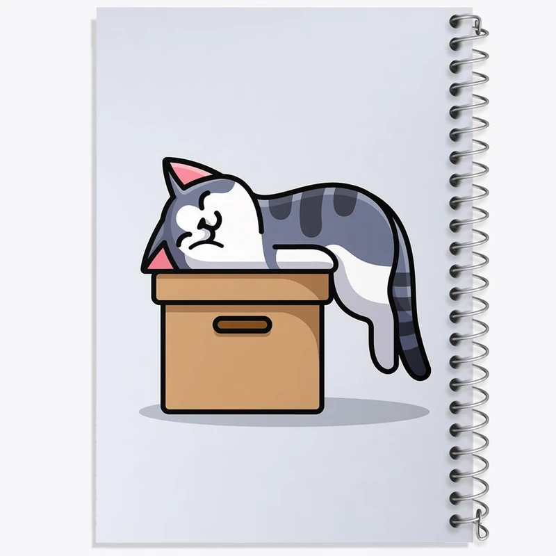 دفتر نقاشی 50 برگ خندالو مدل حیوانات بامزه گربه کد 28391