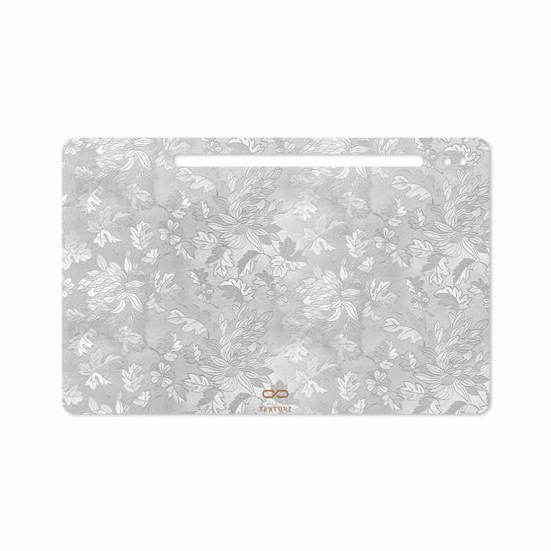 برچسب پوششی ماهوت مدل Silver-Wildflower مناسب برای تبلت سامسونگ Galaxy Tab S6 2019 SM-T865