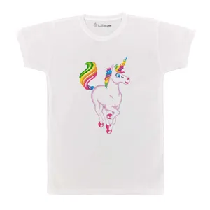 تی شرت بچگانه پرمانه طرح یونیکورن کد pmt.3329