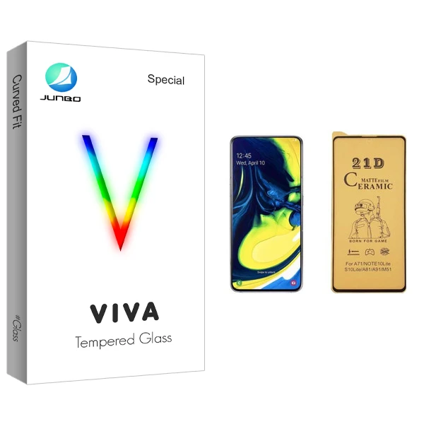 محافظ صفحه نمایش سرامیکی جانبو مدل Viva Glass مناسب برای گوشی موبایل سامسونگ Galaxy A81