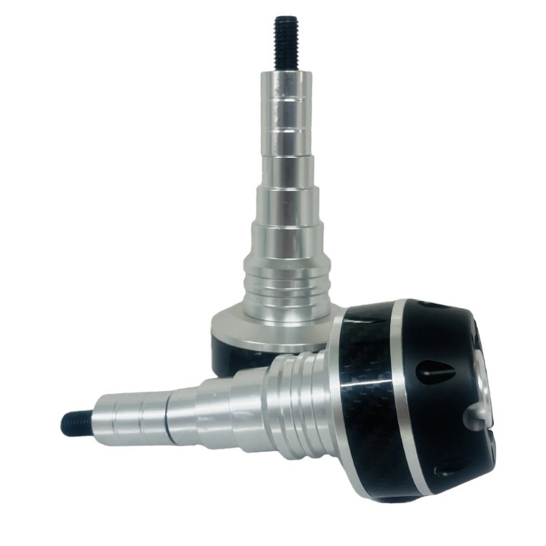 پروتکشن بدنه موتور سیکلت وارون مدل گوشکوبی طرح کربن کد B-47-SLVR بسته 2 عددی