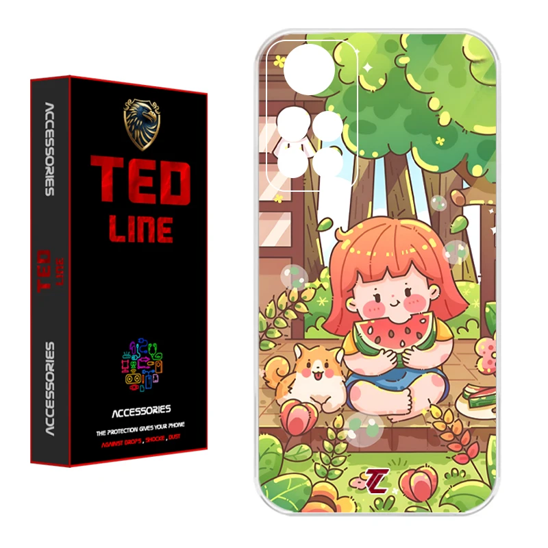 کاور تدلاین طرح دختر هندونه ای کد 1180 مناسب برای گوشی موبایل شیائومی Redmi Note 11 4G / Note 11S