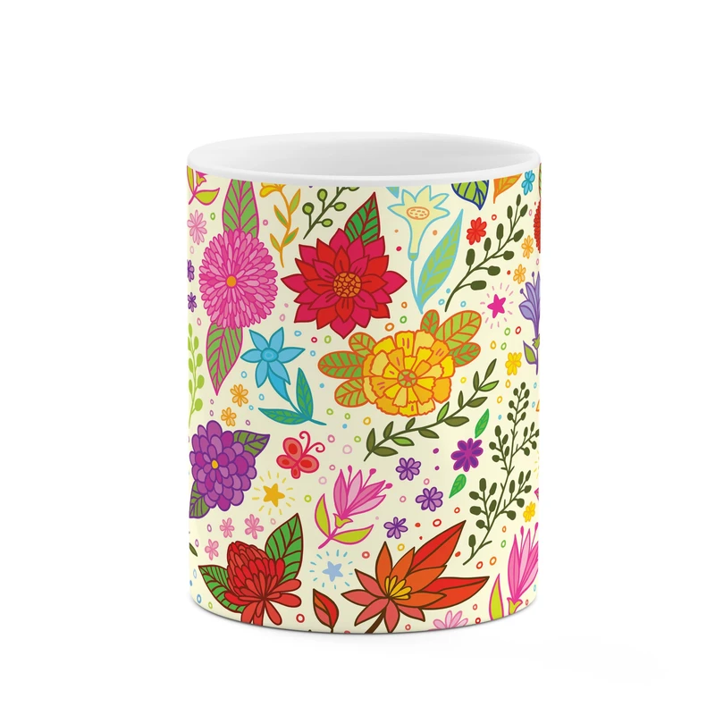 ماگ کاکتی طرح گل کد mgp10284