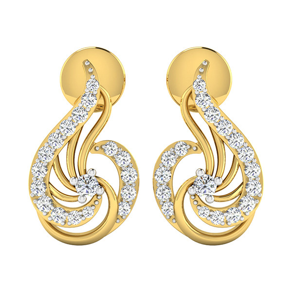 گوشواره نقره زنانه ژابیز کد 067