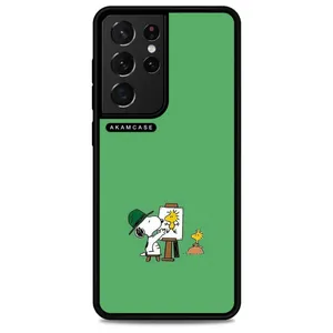 AKAM AMCWSGS21U-SNOOPY1 Cover For Samsung Galaxy S21 Ultra