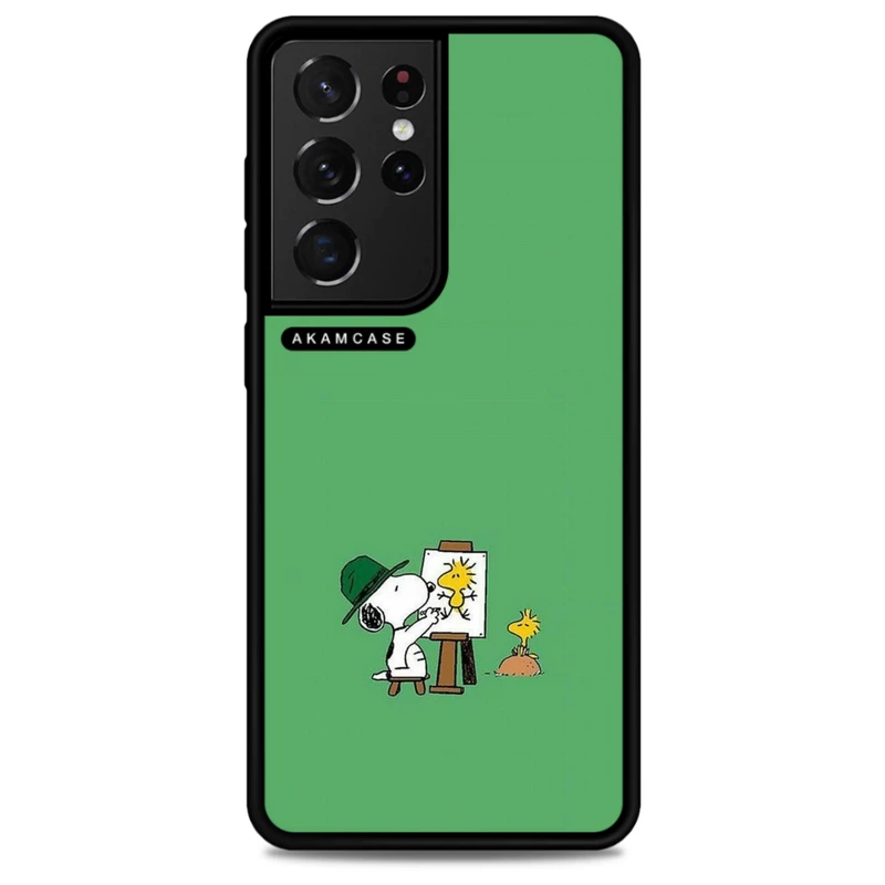 کاور آکام مدل AMCWSGS21U-SNOOPY1 مناسب برای گوشی موبایل سامسونگ Galaxy S21 Ultra