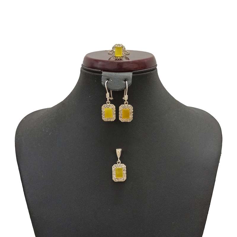 نیم ست نقره زنانه سلین کالا مدل شرف الشمس کد ce-shams2 نیم ست نقره زنانه سلین کالا مدل شرف الشمس کد ce-shams2