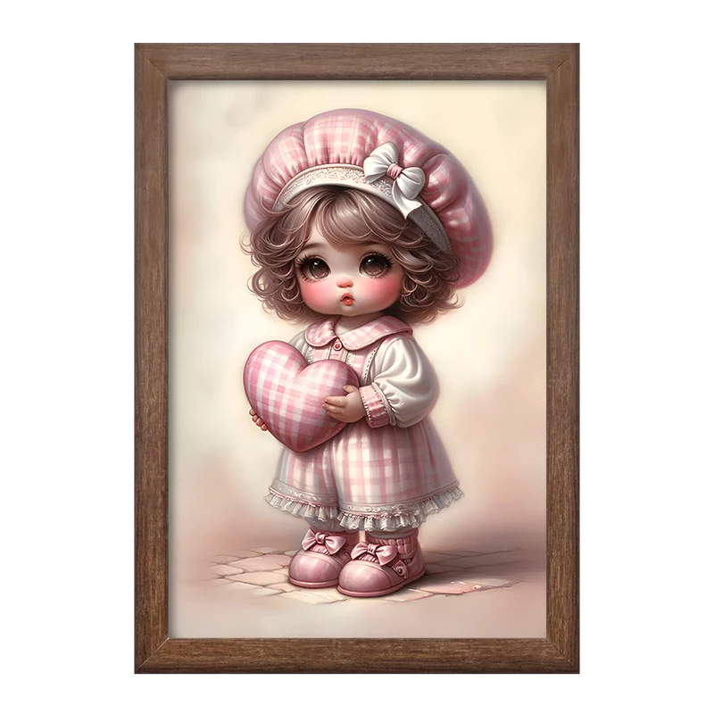 تابلو خندالو طرح دخترانه کودکانه کد F9484