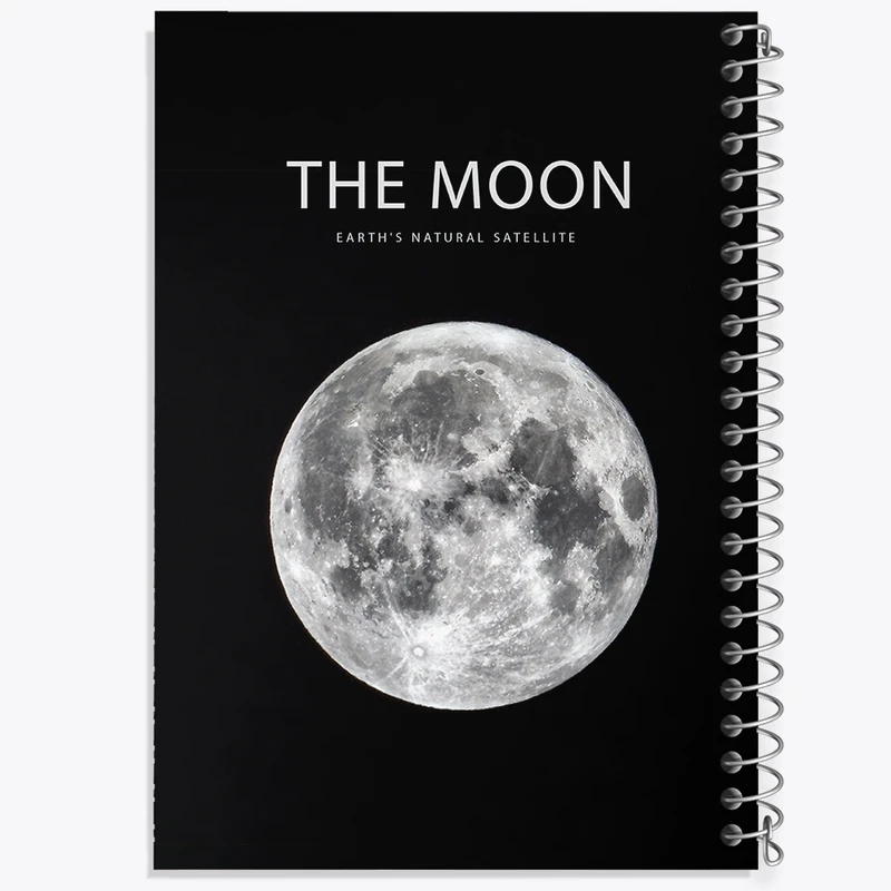 دفتر مشق 50 برگ خندالو طرح ماه (Moon) کد F1601