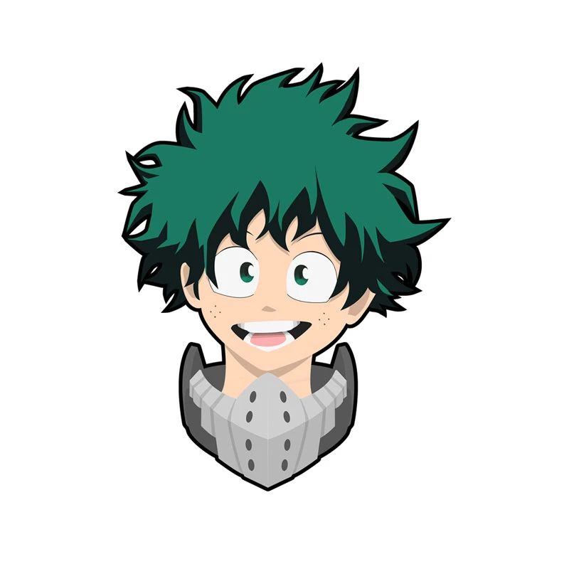 استیکر لپ تاپ بادکنک آبی طرح انیمه My Hero Academia مدل Midoriya1