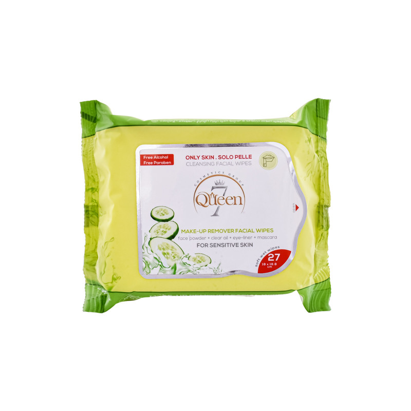 دستمال مرطوب سون کوئین مدل خیار بسته 27 عددی