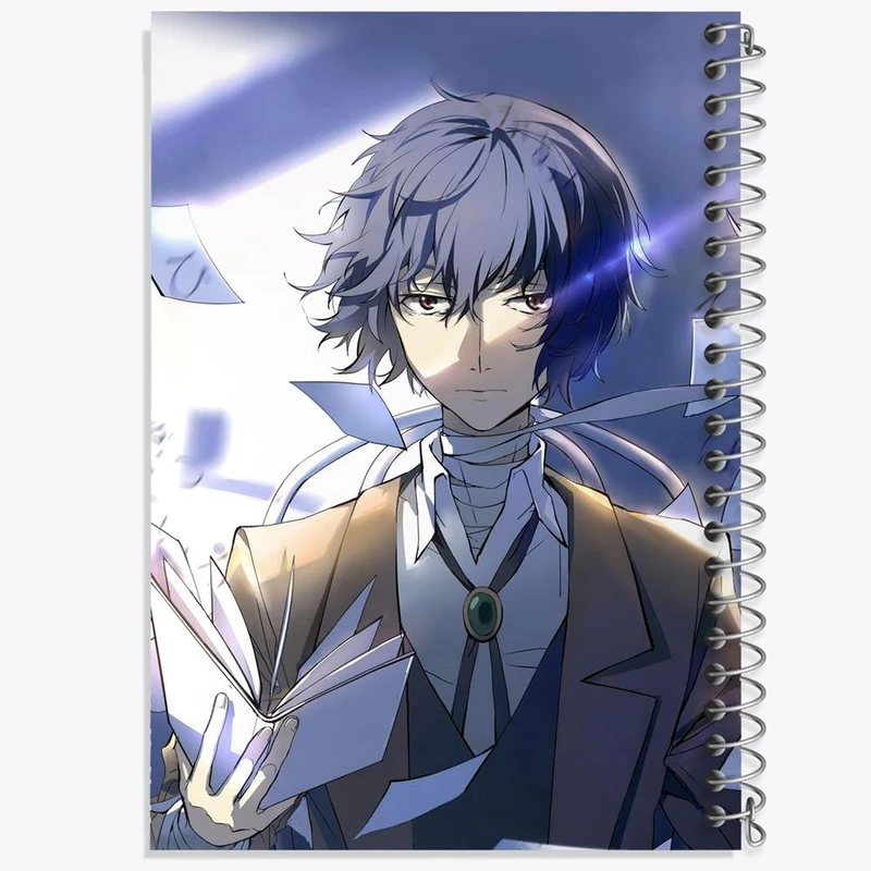 دفتر نقاشی 50 برگ خندالو مدل دازای اوسامو انیمه سگ های ولگرد بانگو کد 13678