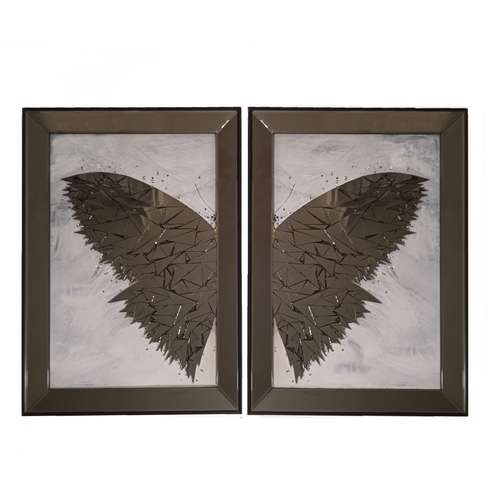 تابلو آینه کاری مدل لوسی دو لت مجموعه 2 عددی