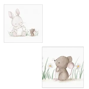 کاشی مدل خرگوش و موش بسته 2 عددی