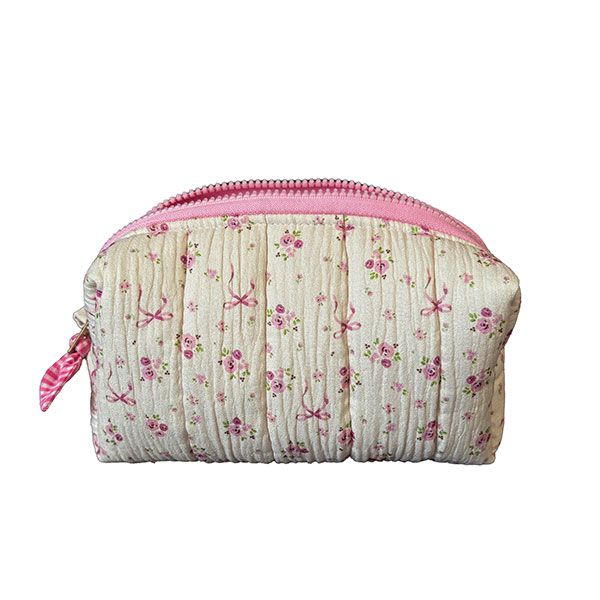 کیف لوازم آرایش زنانه مدل پاپیون و گل