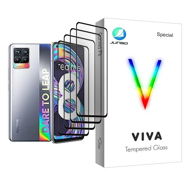 محافظ صفحه نمایش جانبو مدل Viva Glass MIX004 مناسب برای گوشی موبایل ریلمی 8 بسته چهار عددی