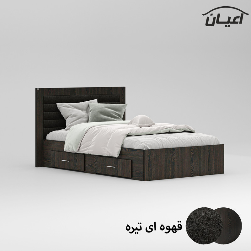 تخت خواب یک نفره اعیان مدل FH831 سایز 120x200 سانتی متر