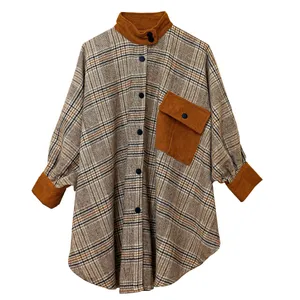 پالتو زنانه مدل چهارخانه HY121